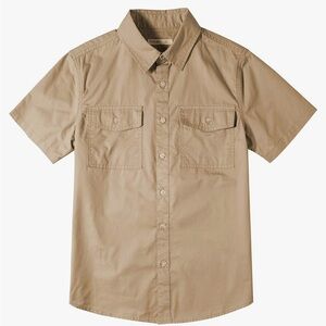 Sonoma Men's XL Casual Short Sleeve Tan Button Down Shirt